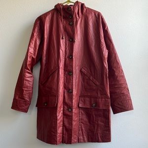 Garnet Hill waxed linen coat.